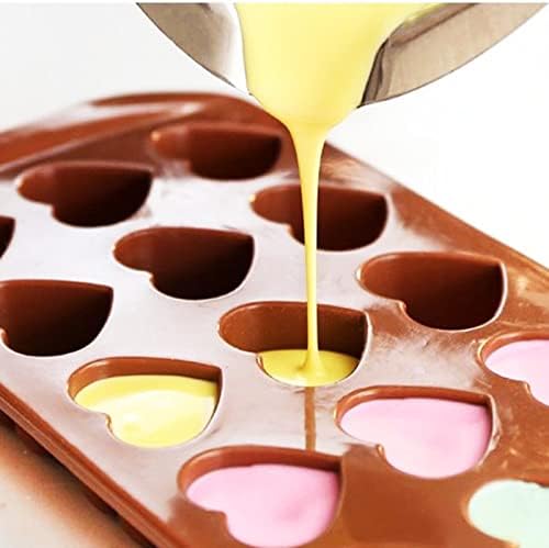 Форма за шоколад Guolarizi от силикон с високо качество, които повишават температурна устойчивост кухненски партита (кафяв)