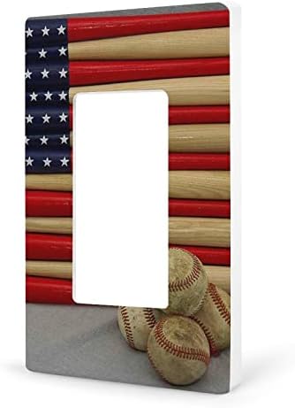 Бейзболна Бухалка, Американски Флаг, Тампон За Ключа на Светлината, Забавни Стенни Покривала за Спалня, Кухня,