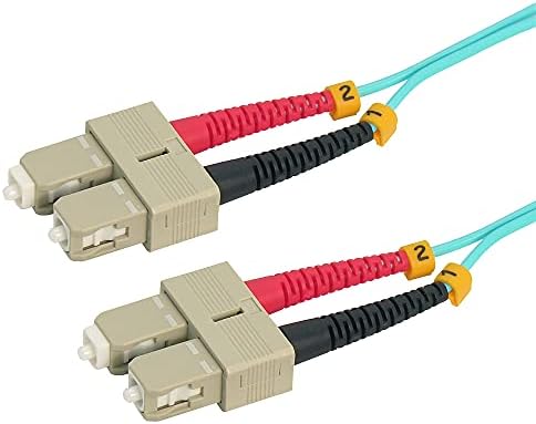 Свързване на Оптичен кабел ACCL3M SC/UPC SC/UPC OM4 Multimoide Duplex Аква, 1 Опаковка
