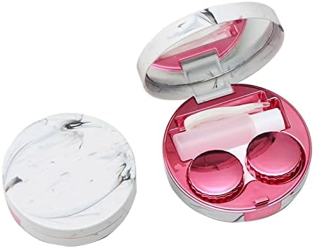Yitaocity, 2 опаковки, Преносим Сладък Калъф за контактни лещи, Херметически Калъф За контактни лещи, Кутия-Притежателя с Огледало,