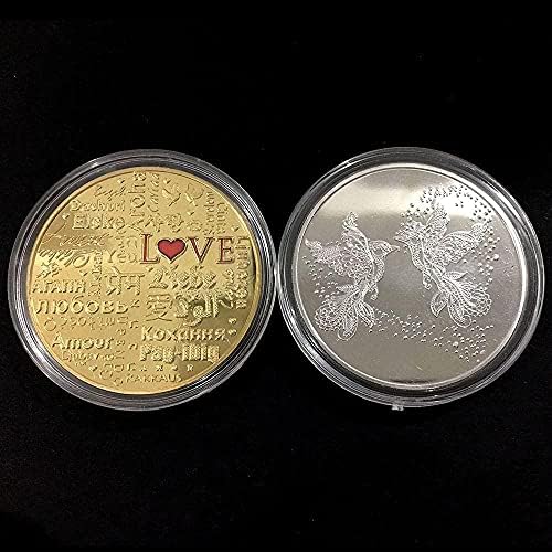 2019 Нова Възпоменателна Монета Love Монета Love Монета Многоезичен Копие Love Колекция Занаяти Магазини За Бижута, Подаръци За Дома