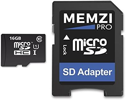 MEMZI PRO 16 GB 90 MB/vs/с Карта памет от клас 10, Micro SDHC карта с адаптер за SD мини-видеорегистраторов Apeman