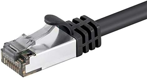 Мрежа Ethernet кабел Monoprice Cat8 26AWG S/FeetP - 5 метра - Черно | 2 Ghz, 40 Gb/сек, резервна мощност 3 db, чиста
