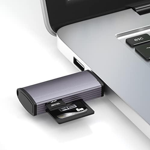 Четец на карти USB 3.0 и USB адаптер на камерата за iPhone [Сертифициран от Apple Пфи], Кабелен адаптер Lightning-USB
