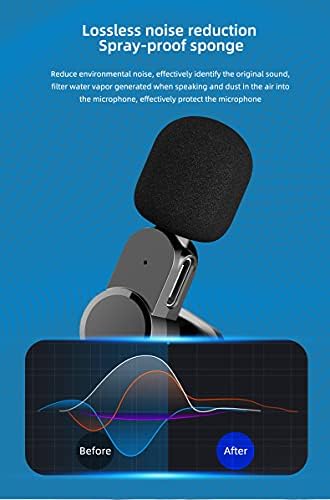 Безжична Петличный микрофон CANMEELUX за iPhone и Ipad Преносим, на живо Интервю Tiktok Vlogging (Светкавица)