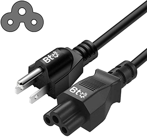 Универсален захранващ кабел ac BTO с 3 шипа, NEMA 5-15 p-C5, Съвместим с адаптери ac адаптер Dell, HP, Lenovo, Notebook,