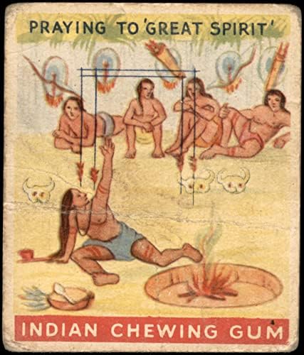 1933 Изложба на индийската преживя Goudey # 96 Молитва на Великия Дух (пощенска Картичка)