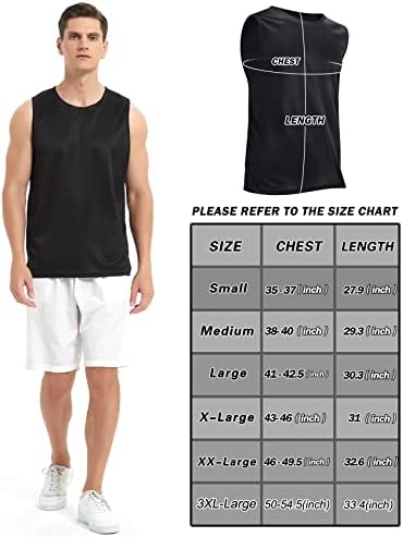 Мъжки Тениски Pilamor, 3 опаковки, Ризи без ръкави за мъже Фитнес, Бързосъхнеща Майк за Фитнес зала за мъже