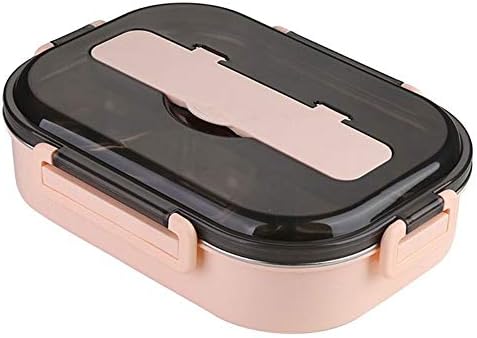 Чанта за Обяд Milevo Bento, Кутии За Съхранение на Продукти, щадящи Околната среда Обяд-Кутия От Неръждаема Стомана, с 4 Отделения, Термоизолированный Контейнер За Храна B