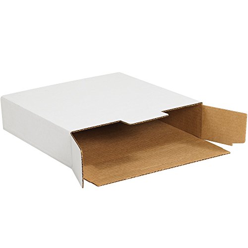 Пощенски кутии с блокиране на изтегляне от страна на доставки, 12 1/8 x 9 x 2 1/2, бяла (опаковка по 50 броя)