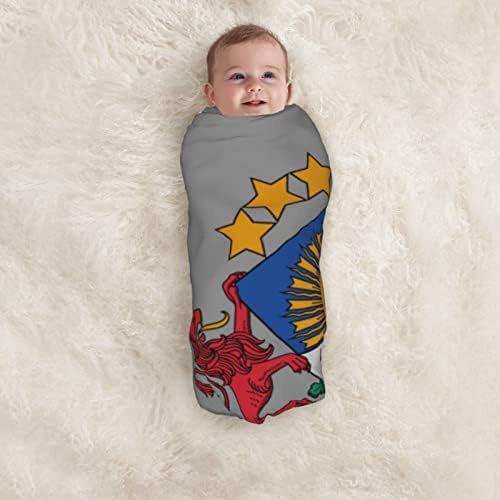 Национална емблема на Латвия Детско одеало Приемащото Одеяло за Бебе Калъф за Свободни Новороденото Обвивка