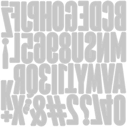 Комплект печати Sizzix Thinlits 43PK Буквено-цифров Бюлетин Тим Хольца, 666281, сок от червена боровинка