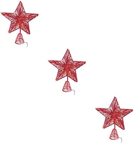 3 бр. Коледна Елха Декор Звезда с Форма На Дърво Светлина Коледен Начало Декор Вечерни Доставка