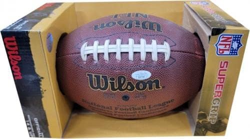 Бари Сандърс, Подписано Футболна топка Wilson с Автограф Detroit Lions JSA AI97789 - Футболни топки С Автографи