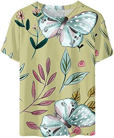 Тениска Дамски Памучен С Къс Ръкав и Кръгло Деколте В Цветенце Средновековна Блуза, Тениска За Момичета CR