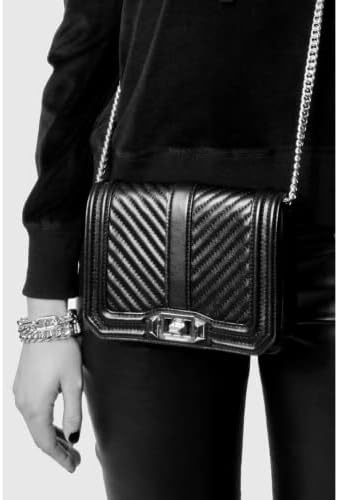 Дамски Стеганая чанта през рамо Rebecca Minkoff Chevron Love – Универсалната Женска Чанта през рамо