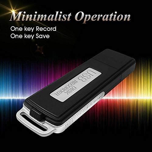 MONGIFI USB Mini Voice Recorder Аудио Цифрова Батерия с Капацитет от 8 GB Секретно Работи по 15 часа на Нова