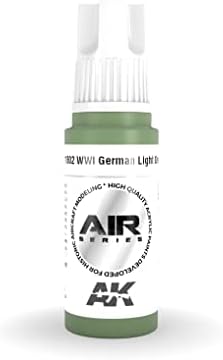 AK Акрилни бои 3Gen въздухоплавателни средства AK11802 времето на Първата световна война, немски Светло зелен (17 мл)