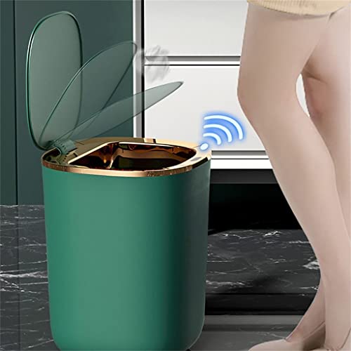 YCFBH 12L Интелигентен Сензор за Боклук Кухня Баня Тоалетна кофа за Боклук Автоматична Индукционная Водоустойчив кошница с капак (Цвят: D, размер: 12L)