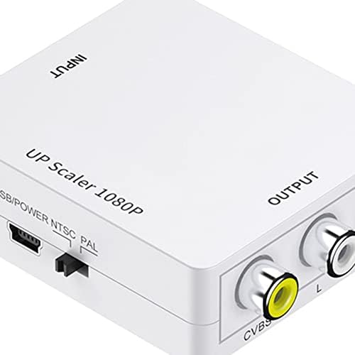 Мини-AV адаптер Naroote, конвертор на мултимедиен интерфейс RCA в HD, Стабилна връзка и възпроизвеждане на 1080P