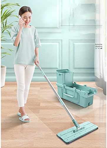 Плосък въже DCAH, Въже за миене на пода и отстраняване на прах, Професионална Мокро и сухо въже от микрофибър, се използва за мързелив почистване на керамични подове, ?