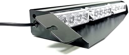 CFLMYYXGS 2-12 led лампа за кола, камион, авариен фар, Светлинен панел, Изключителен Разделени Козирка, табло, Стробоскопическая сигналната лампа (1 W, синьо/Бяло/синьо)