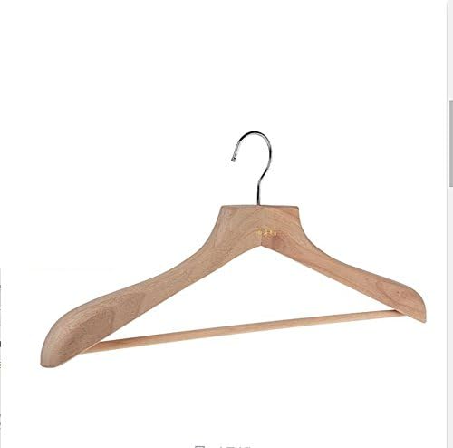 Закачалка за палто от камфор дърво YUMUO No Paint, защитени от молци/Подхлъзване, Пуловер за Костюми/Риза в дървени стил-C