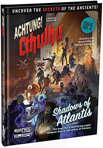 Импресии Achtung! Cthulhu: Shadows of Atlantis 2d20 Издание - Разширено RPG-твърди корици