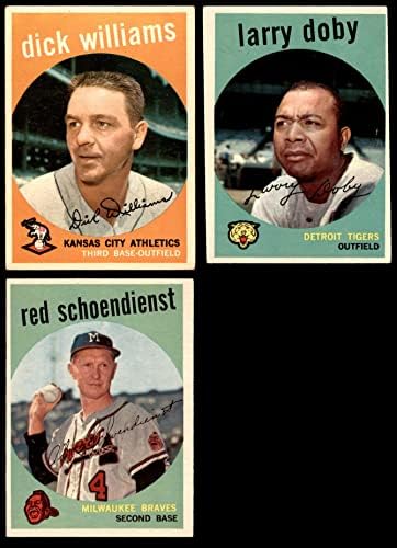 1959 Topps Бейзболен Стартов комплект от 100 картички/Лот (Бейзболен набиране) VG+