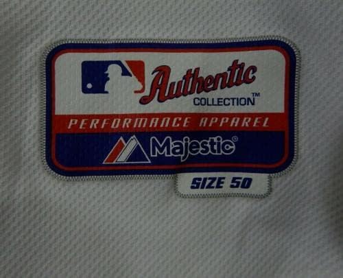 Маями Марлинс Харис 10 Използван в играта Бяла Риза DP13788 - Използваните в играта тениски MLB