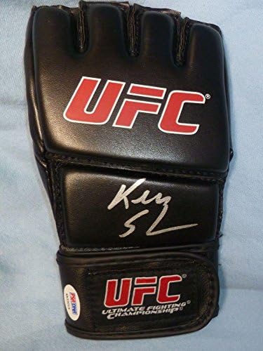 Кен Шэмрок подписа ръкавици UFC PSA/DNA COA с автограф от Залата на славата Auto'd 1 3 5 6 - Ръкавици UFC с автограф
