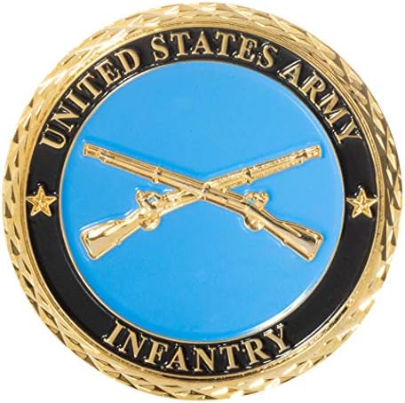 Монета на Повикване на Пехотата на Армията на Съединените Щати с Кръстосани Мушкетами -Емблема