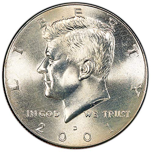 2001 D BU Kennedy Избор в полдоллара на монетния двор на САЩ, Без да се прибягва