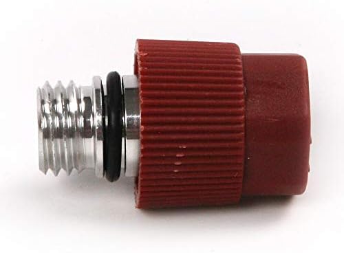 Част инструмент, 1 бр. Железен 28 мм Червен Цвят Порт за високо Налягане R12 за приемане 3/8 R134a Быстроразъемный Адаптер за Зарядно пристанище Алуминиево Съединение
