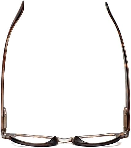 Calabria 4372 два цвята Дизайнерски Кръгли очила за четене за жени | 2-Тонни Дамски Очила за четене Без изкривявания, Лещи на пружинном панта