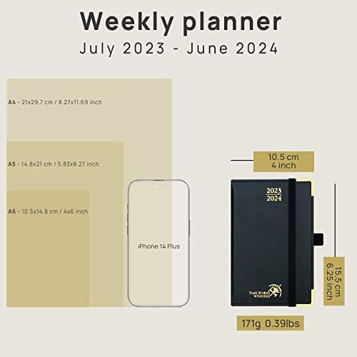 Малък дневник POPRUN на 2023-2024 години (4 x 6,25), Университетския дневник на седмица и месец (23 юли - 24 юни),