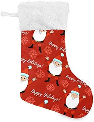Коледни Чорапи PIMILAGU Дядо Коледа 1 Опаковка 17,7, Окачените Чорапи за Коледна украса