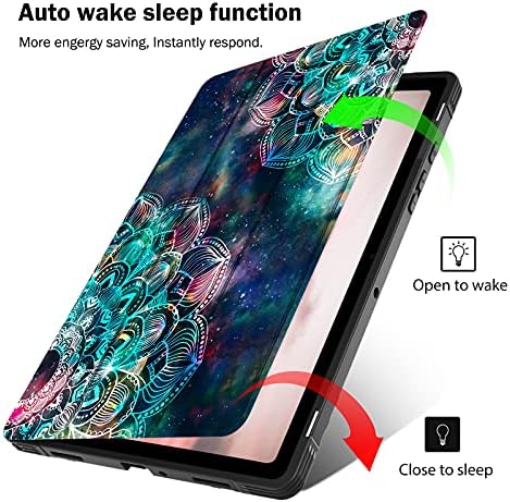 PIXIU е Съвместим с 10,4-инчов калъф Samsung Galaxy Tab A7 (модел SM-T500 T505 T507), сверхпрочным защитен калъф от изкуствена кожа премиум-клас Trifold Stand Smart Cover-с функция за сън /събуждане (?