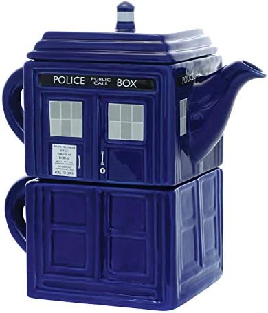 Набор от чайници и чаши Underground Toys Doctor Who Tea-4-One Stacking TARDIS
