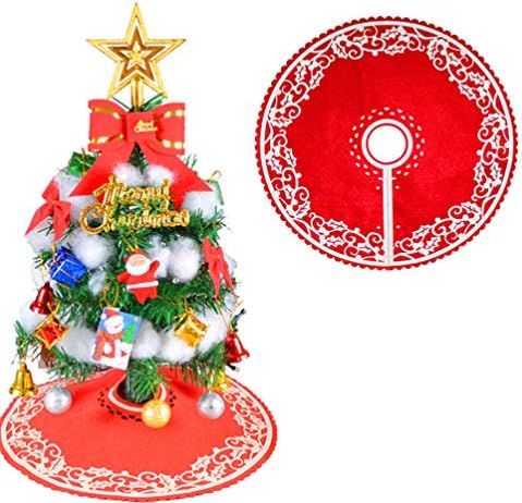 Happyyami Коледен Декор 2 бр. Мини-Плот, Пола, за Елхи, Коледна Салфетка за Коледно парти, Декорация на Маса, Детски