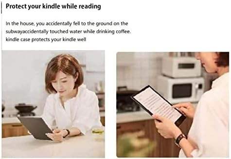 Калъф за Kindle Voyage 7-то поколение - Защитен калъф от изкуствена кожа модел, с автоматична функция за събуждане/сън