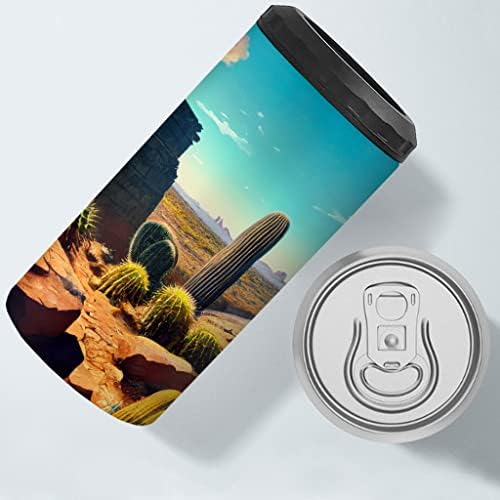 Охладител за тънки Кутии с изолация Rock Art Canyon - Графичен Охладител за консерви - Охладител за тънки кутии С изолация от цветен печат