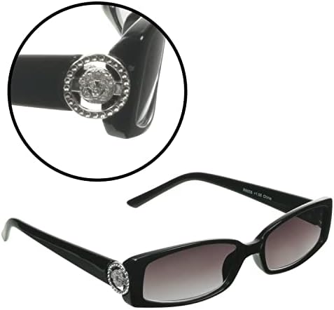 Слънчеви очила за четене ProSport с пълна леща, Тонирани Ридеры За Жени, Малък Златен или Сребърен Герб на Лъв, Символът