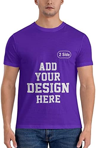 Потребителски тениски Създай своята Собствена, Индивидуална тениска Добавете своя снимка, Текст, Заглавие на