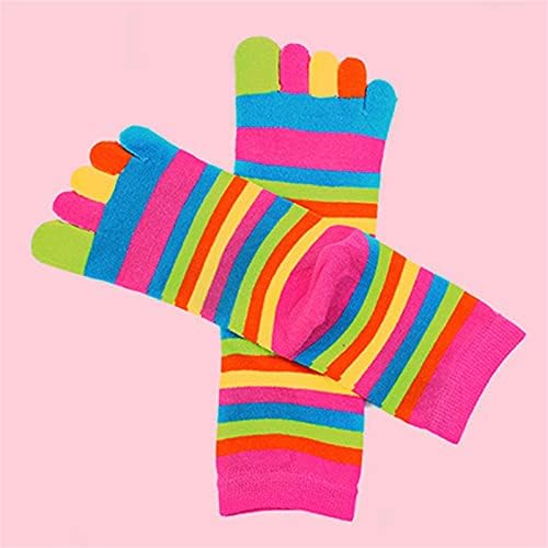 Пролетни чорапи за жени, модни преливащи се цветове чорапи дишащи нескользящие памучни спортни чорапи със средна