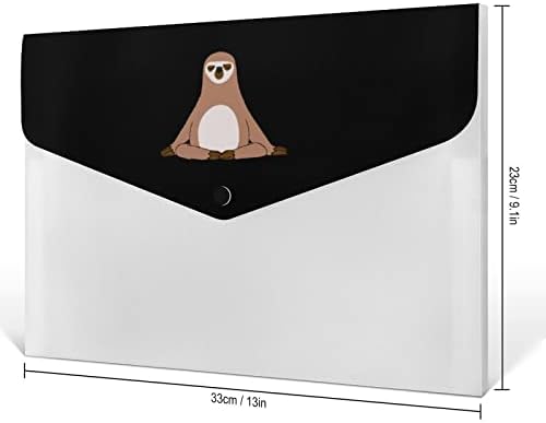 Органайзер за файлове Yoga Sloth Животнитеакордеон с 6 джоба, расширяющаяся папка за файлове, папка за документи