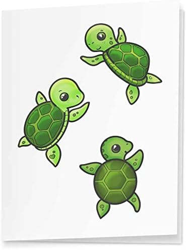 Опаковъчна хартия Плаващи костенурките 5 x A1 / листове опаковъчна хартия (GI00067199)