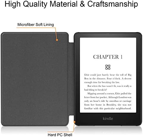 Калъф за изцяло нов Kindle Oasis (10-то поколение, випуск 2019 г.) - Тънък защитен калъф от TPU за съвсем ново устройство за четене на електронни книги Kindle Oasis 7, (зелен)