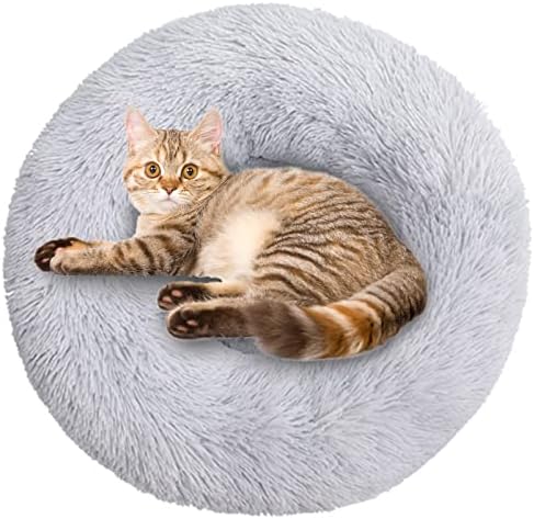 Lumeiy Успокояваща Легло за кучета и котки-Висока възглавница, Която може да се пере в машина, Различни размери