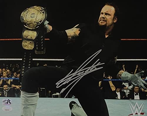 Изключителен Гробаря WWE Подписаха Снимка 11x14 с Автограф от JSA Authentication #14 - Снимки Рестлинга с автограф